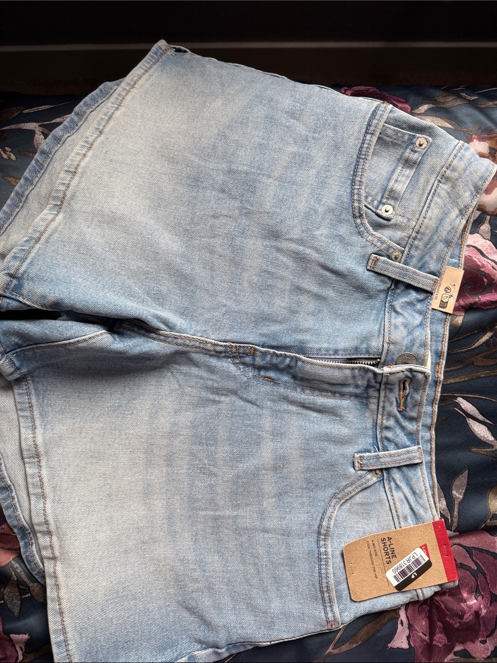 Levi's Light Blue Denim Jean Shorts